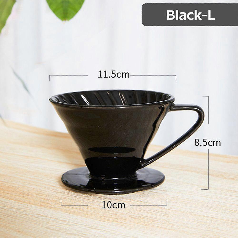 Coffee Filter Cup Conical V60 Style Spiral Drip Filter Ceramic Material Hand Brewed Coffee Appliances