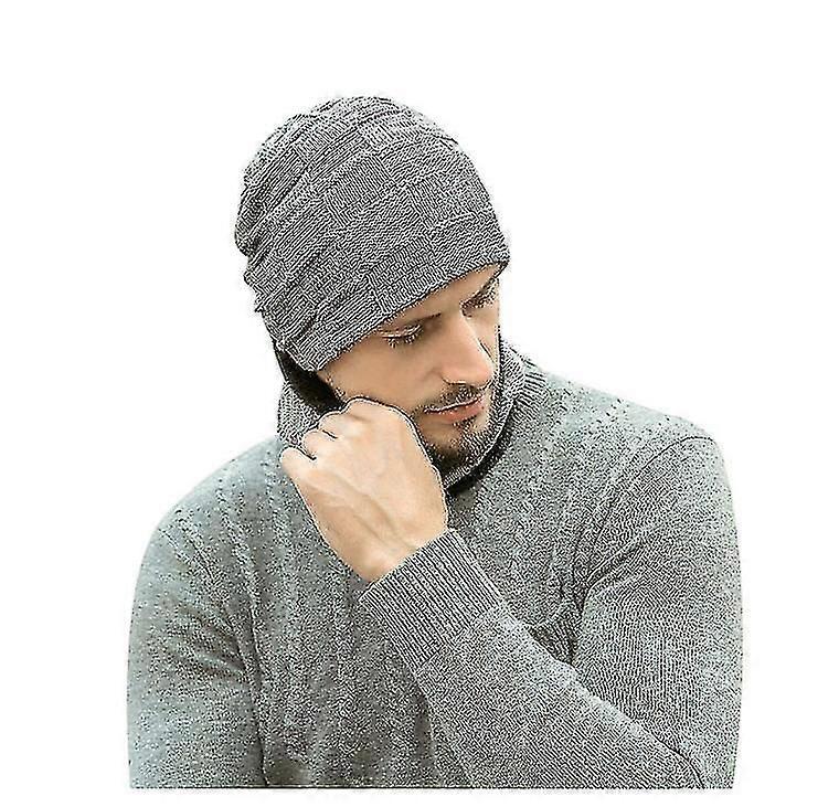 Camicia invernale da uomo Sciarpa cappello set caldo pile foderato