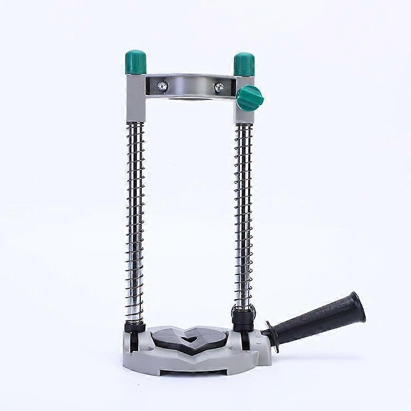 Drill stand for cordless drills, drill stand with clamping neck