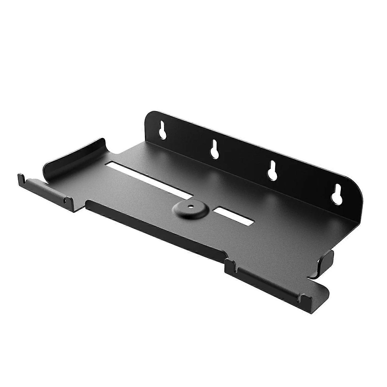 Game Console Wall Mount Bracket Storage Holder with Storage Hook Strong Load-bearing Simple Installa