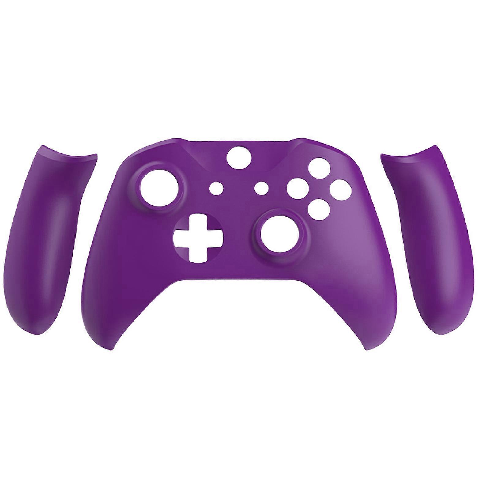 Replacement Faceplate Cover for Slim Soft Touch Front Housing Shells Case Controller Acccessories  Purple