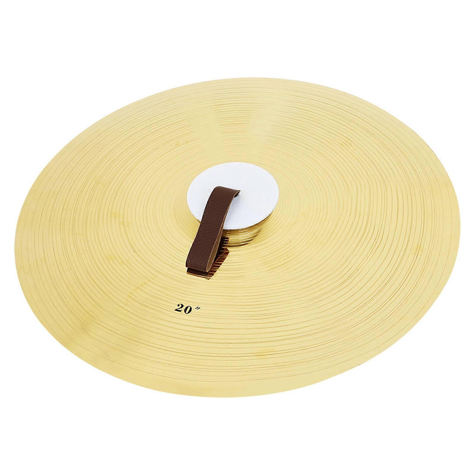 1Pair Professional Alloy Multiuse Cymbal Multiuse Practice Cymbal 14/16/20Inch Crash Cymbal Percussion Instruments 20 inches