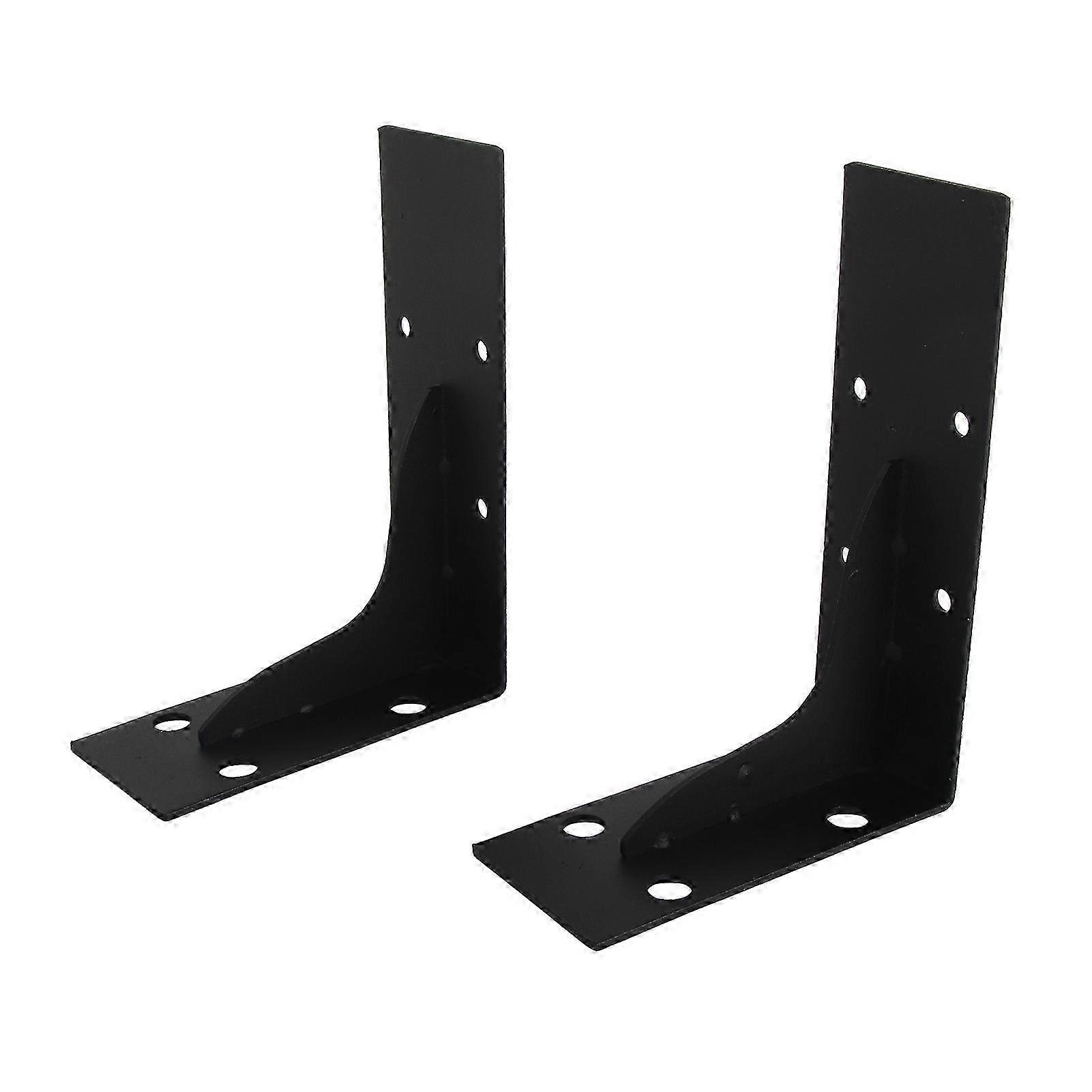 2PCS Heavy Duty Steel Triangular Shelf Bracket, Floating Shelf & Cabinet Support, High Weight Capacity & Stable,