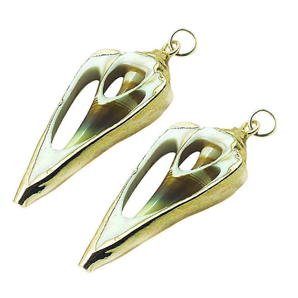 Natural plated Earring Pendants 2Pcs/Pack Water Drop