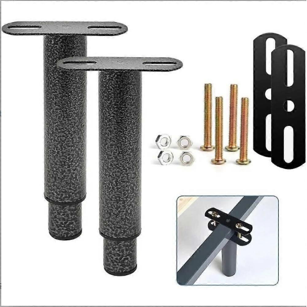 Verstellbare Bettbeine aus Metall 18-33 cm, für Lattenroste, Kleiderschränke, Sofas, 2er-Set.