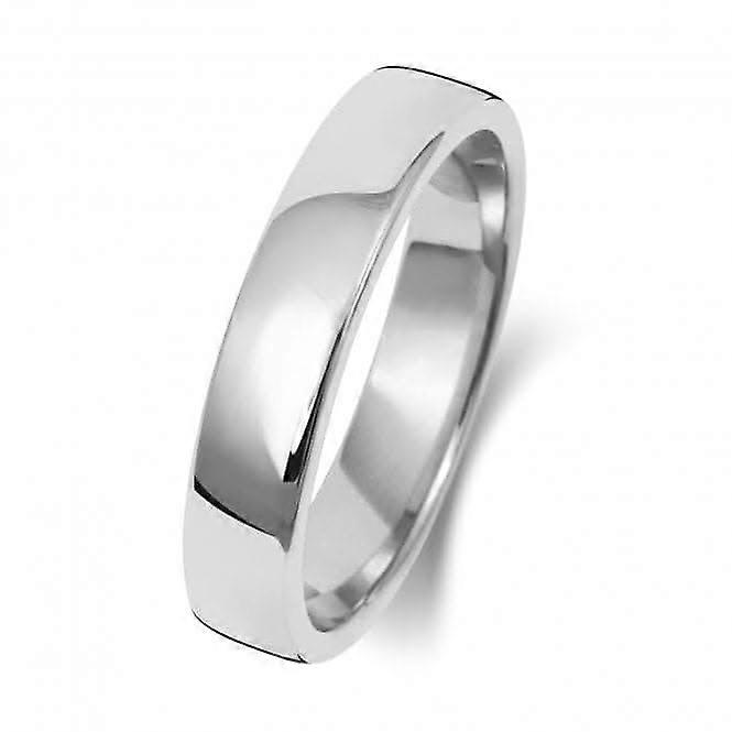 Wedding Band 18K Soft Court 4mm-1.75 Wedding Ring WQ134WH