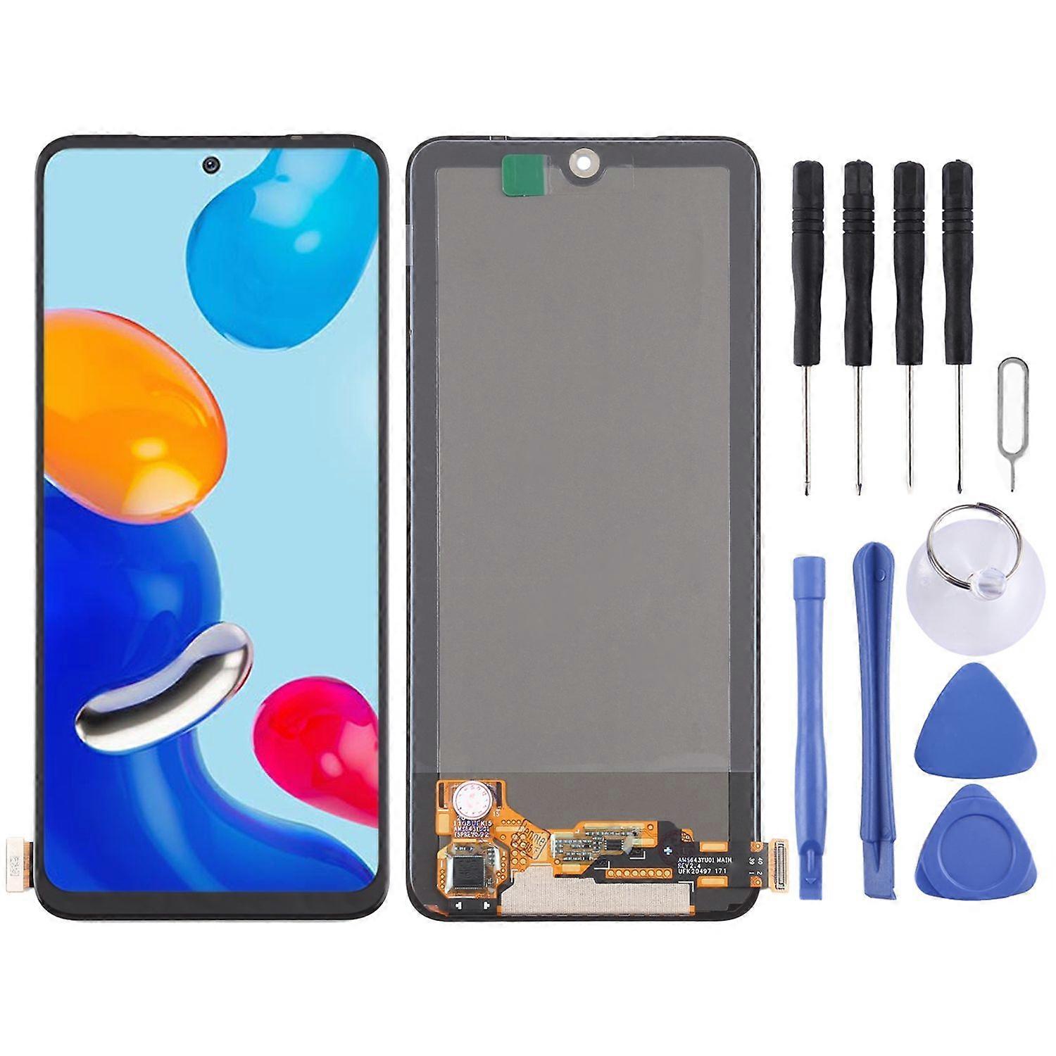 For Xiaomi Redmi Note 11S 4G / Redmi Note 11 4G Display Full LCD without Frame Unit Touch Repair Black