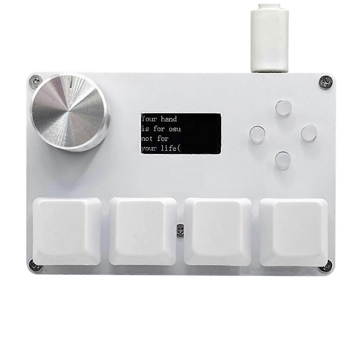 4 Key Mini O3C++ OSU Customized Gaming Keyboard White
