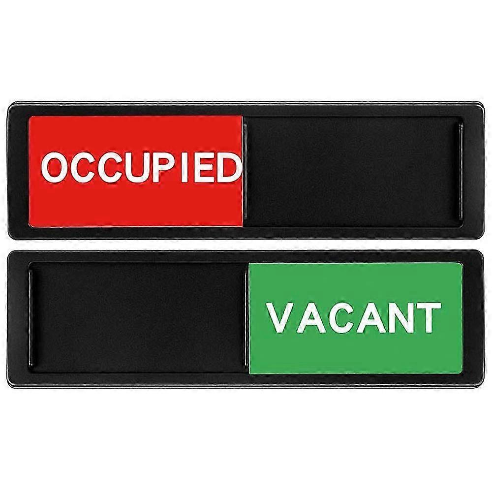 2Pcs Slide Door Indicator Privacy Sign Vacant Occupied Sign Meeting Room Vacant in Use Sign