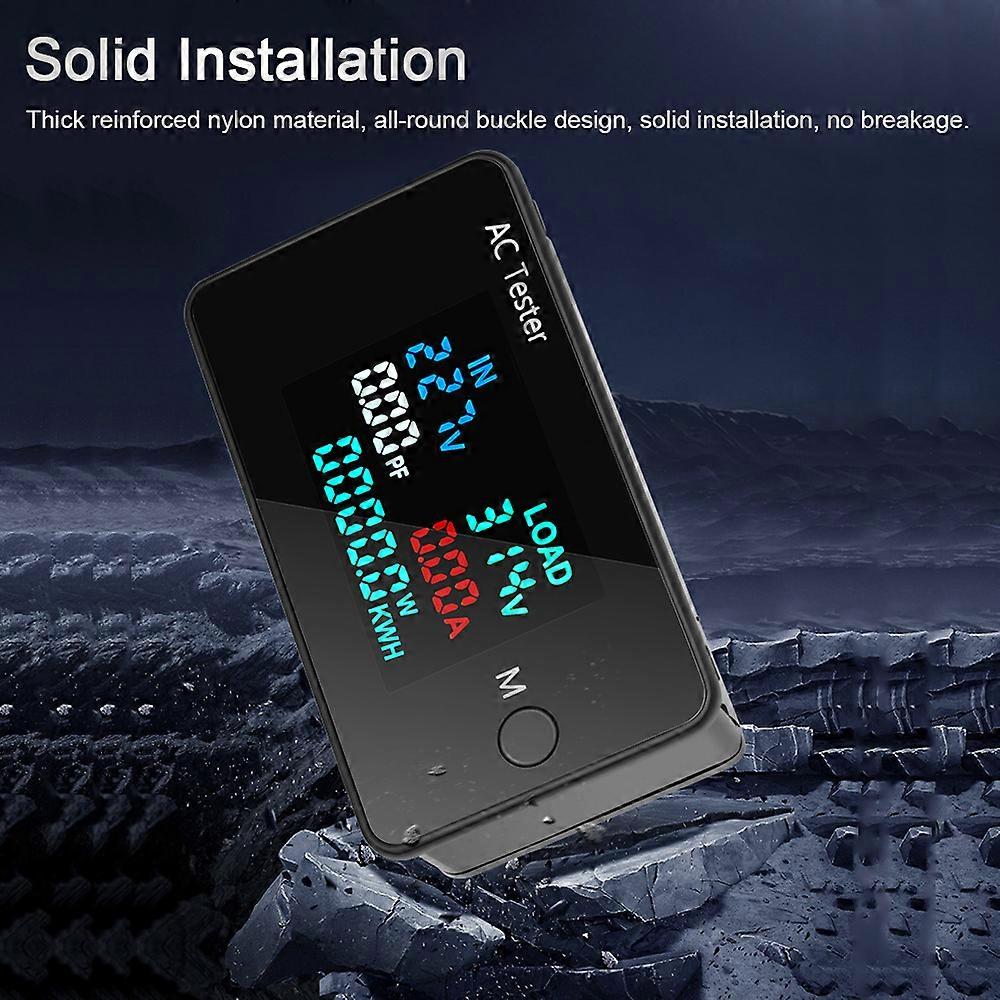 AC Dual Voltage Digital Tester 0-500V Voltmeter 0-100A Ammeter Professional Electricity Power Test Meter Electrician Consumption Monitor Tools