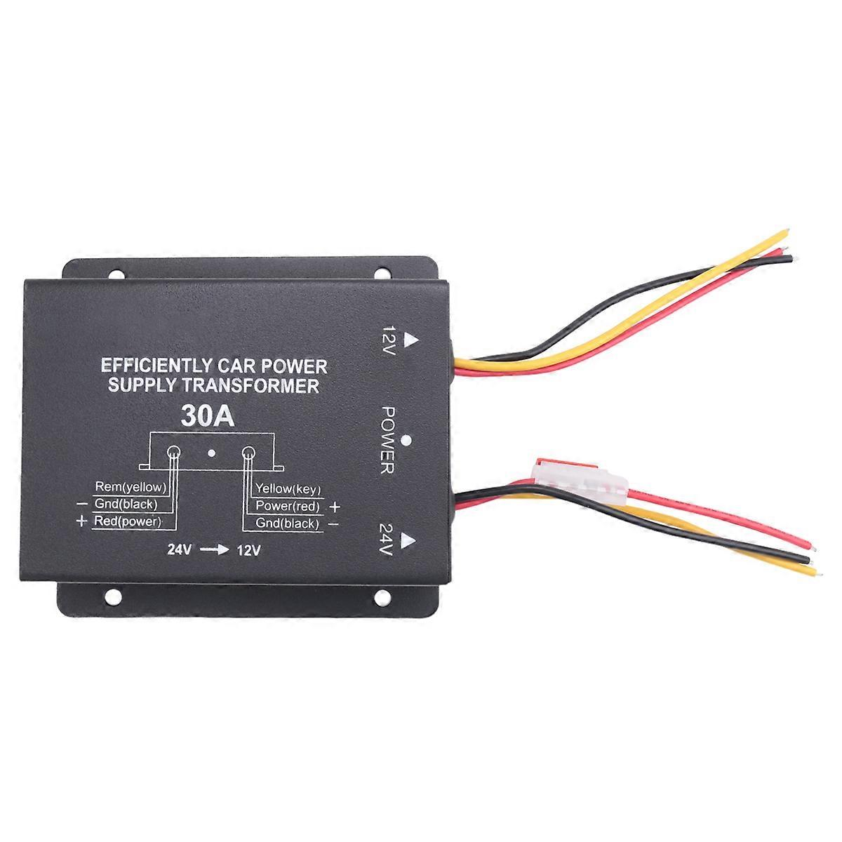 24V auf 12V 30A Auto Netzteil Buck Transformator Konverter LKW Bus