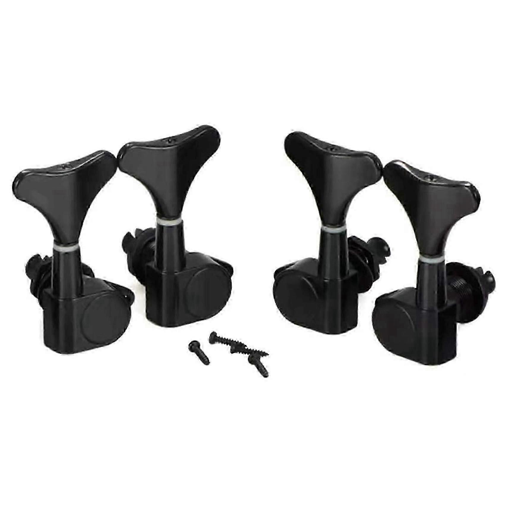 2+2 Sealed Bass Guitar Tuning Pegs Keys 2R2L Machine Head Tuners suitable for Precision Bass and Jazz Bass