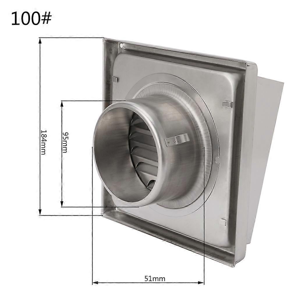 Wall Air Vent Grille Diffuser Ducting Ventilation Cover Extractor Outlet Louvres  Silver