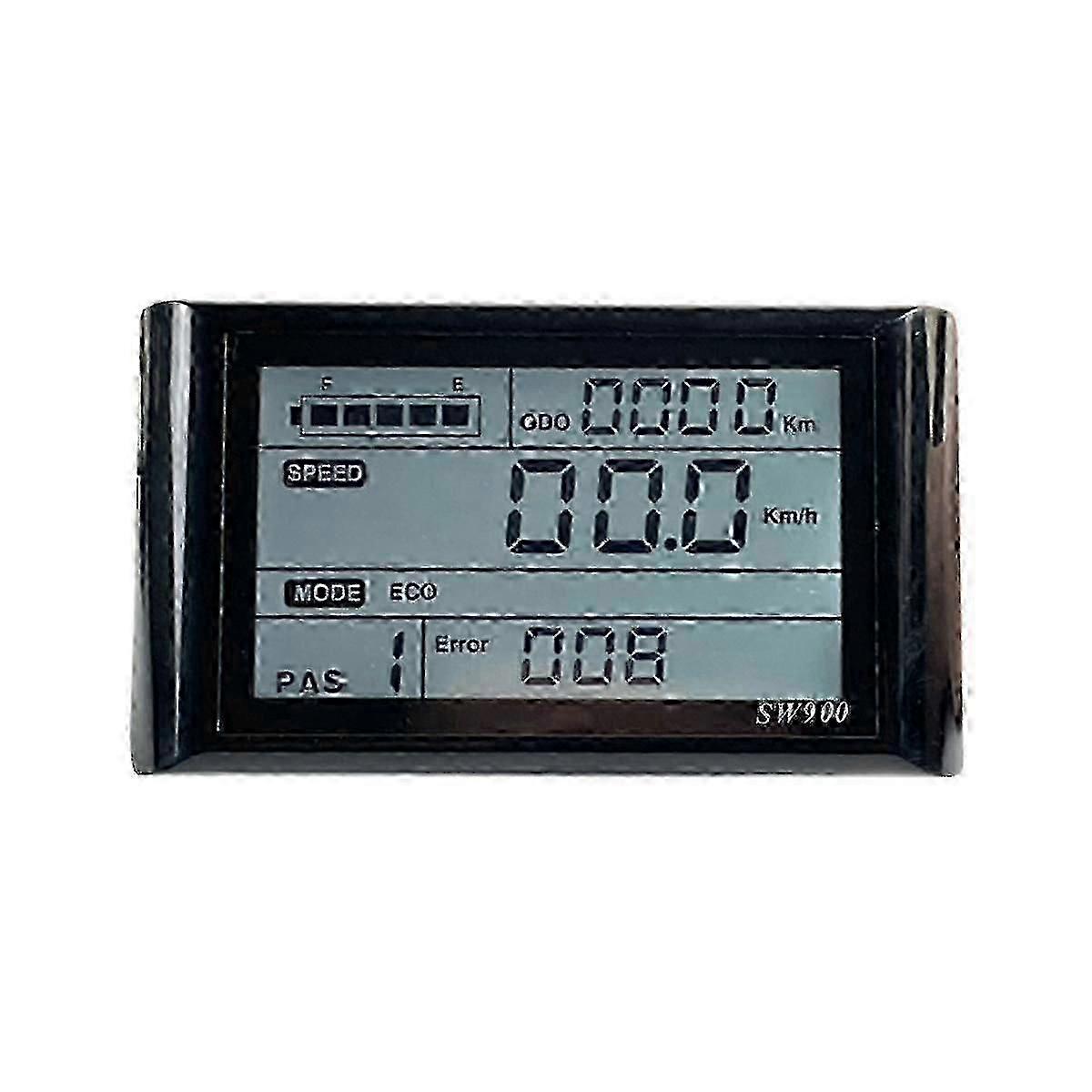 Ebike SW900 24 - 72V LCD Display Control, Waterproof Speed Meter, Record Instrument