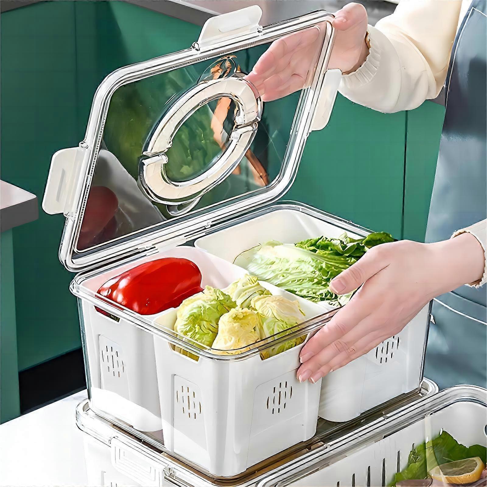 Fruit Containers for Fridge,Fresh Food Containers for Refrigerator,Fruit Containers Keep Fresh