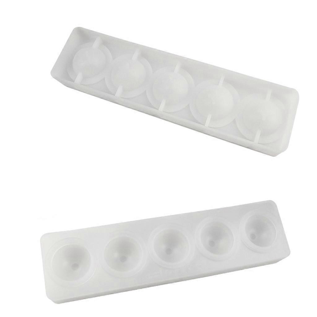 Sphere Resin Molds Globe Ball Casting Moulds for Epoxy Resin Round Silicone Molds Stereo Spherical Mold for DIY Making  White