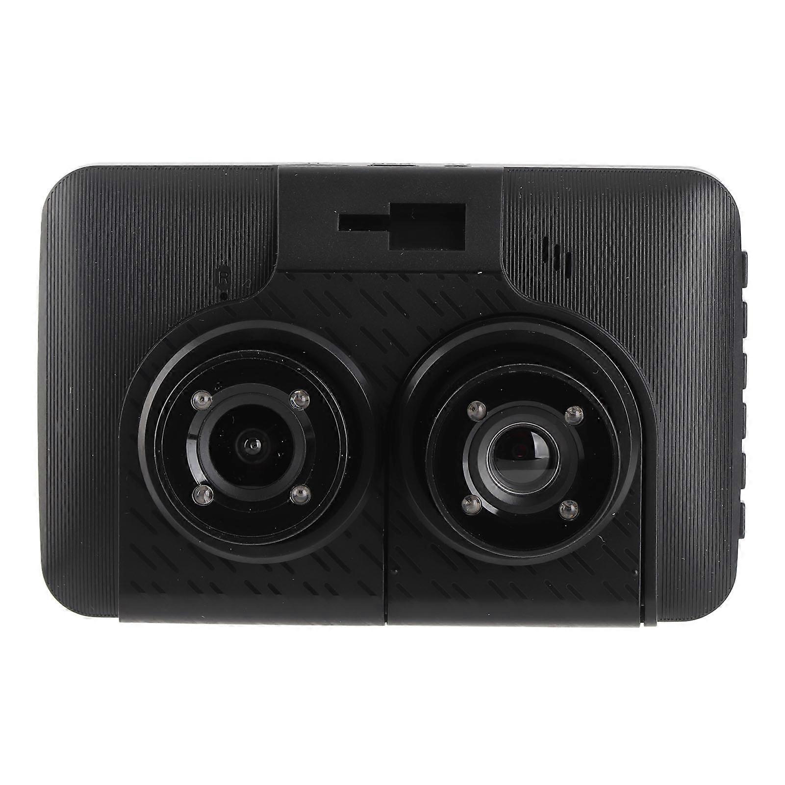 HD 1080P Car Driving Recorder with Rearview Camera Infrared Night Vision 4 Inch Dashcam Front and Rear Inside