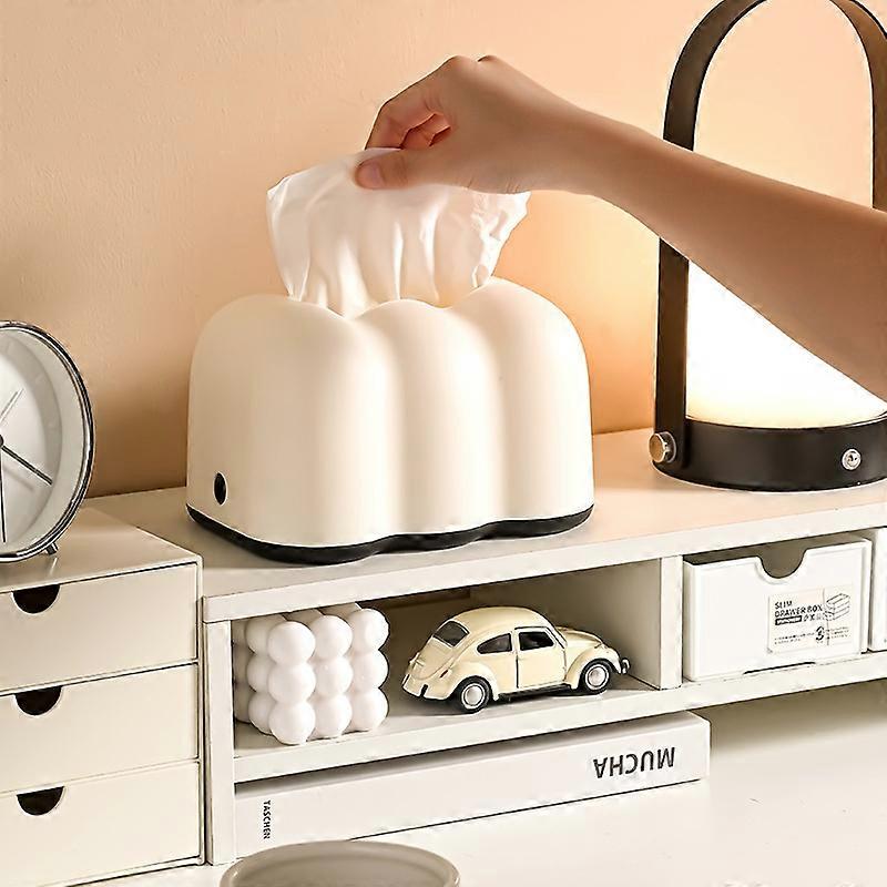 Cloud Tissue Box Tabletop Cream Style Wall Hanging Plastic Napkins Holder