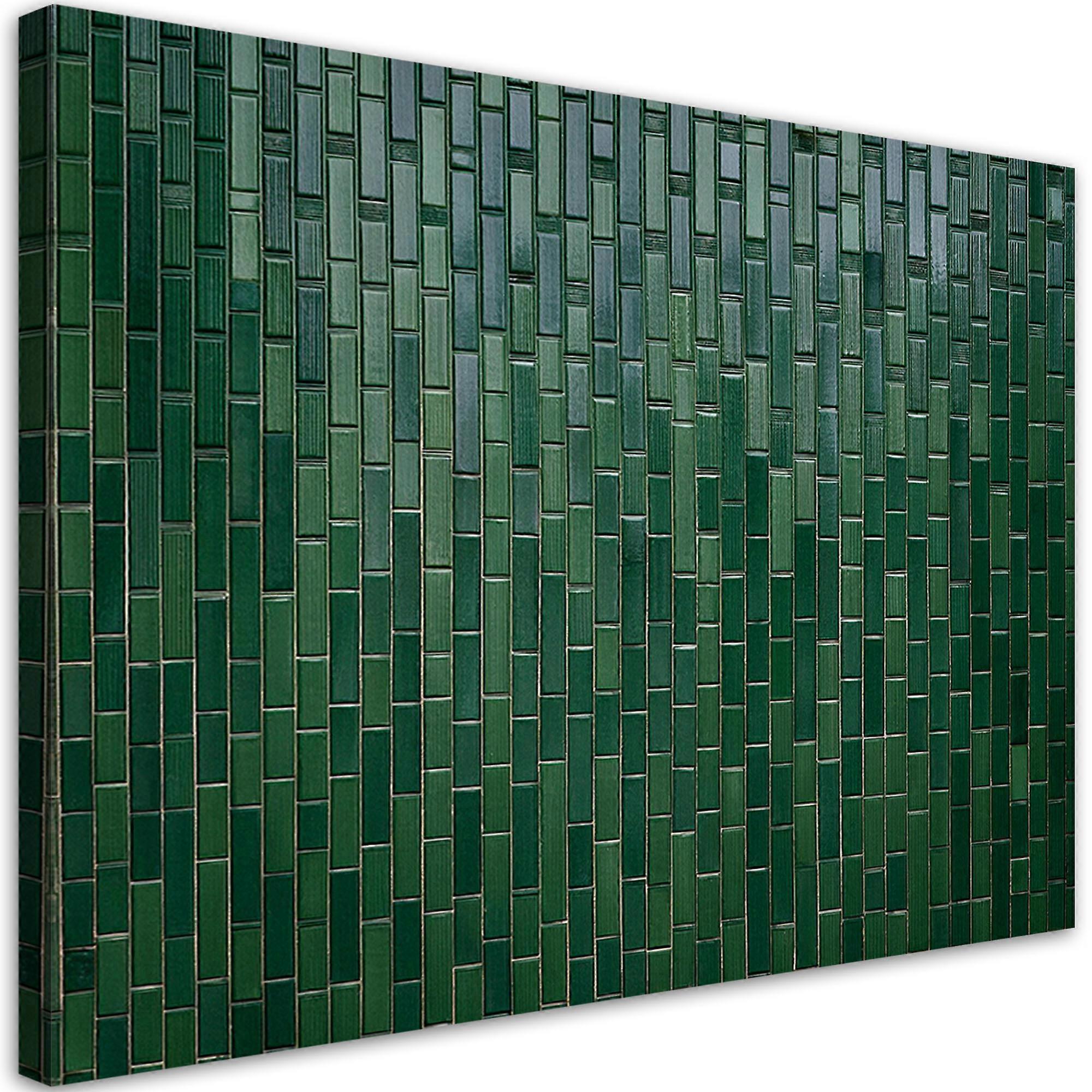 Cuadro en lienzo, Verde Abstracto - 60x40