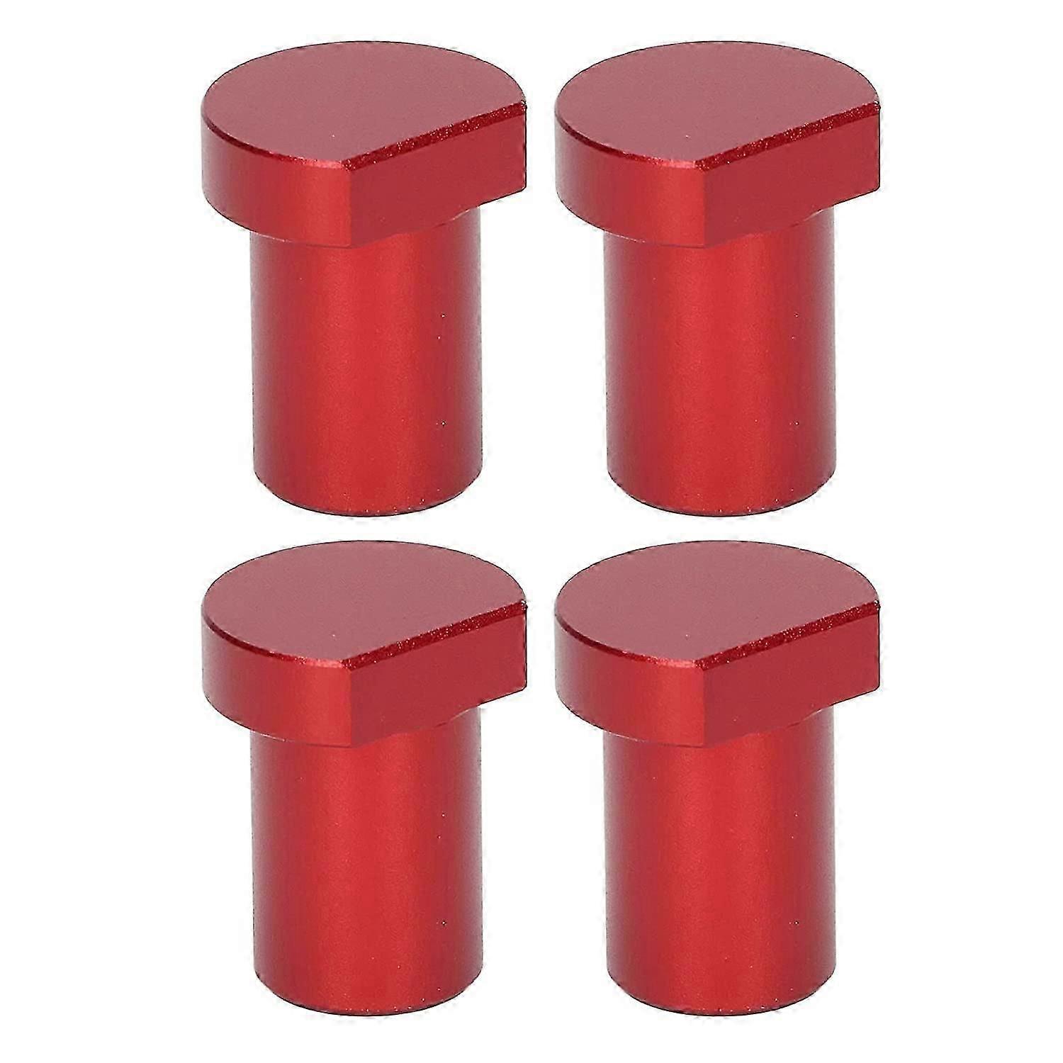 4pcs Woodworking Desk Limit Blocks, Woodworking Workbench Limit Card Block 20mm Diameter Red