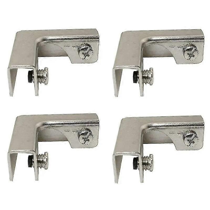 L형 유리 고정 클립 4Pcs 6-10mm 유리 가구 하드웨어 액세서리