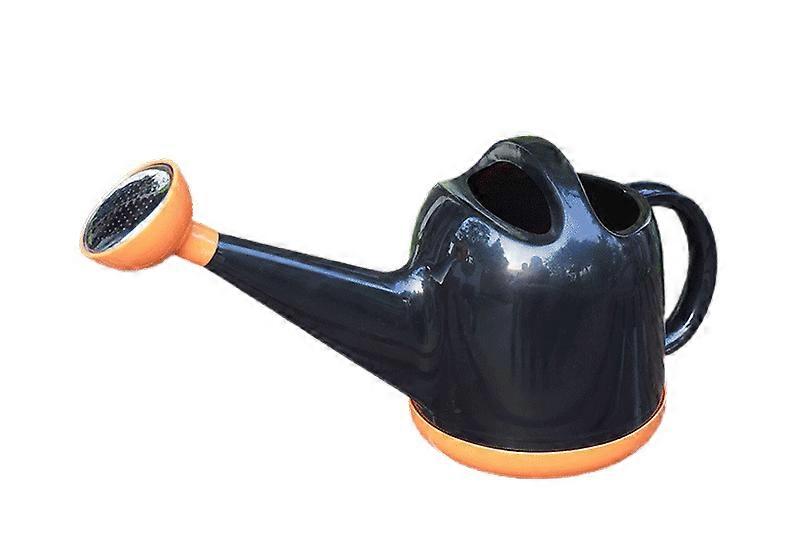 Watering Can Small Gardening Shower Long Mouth Large Capacity 4 Liter Large Garden Watering Can for Indoor Plants and Indoor Flowers (Black)