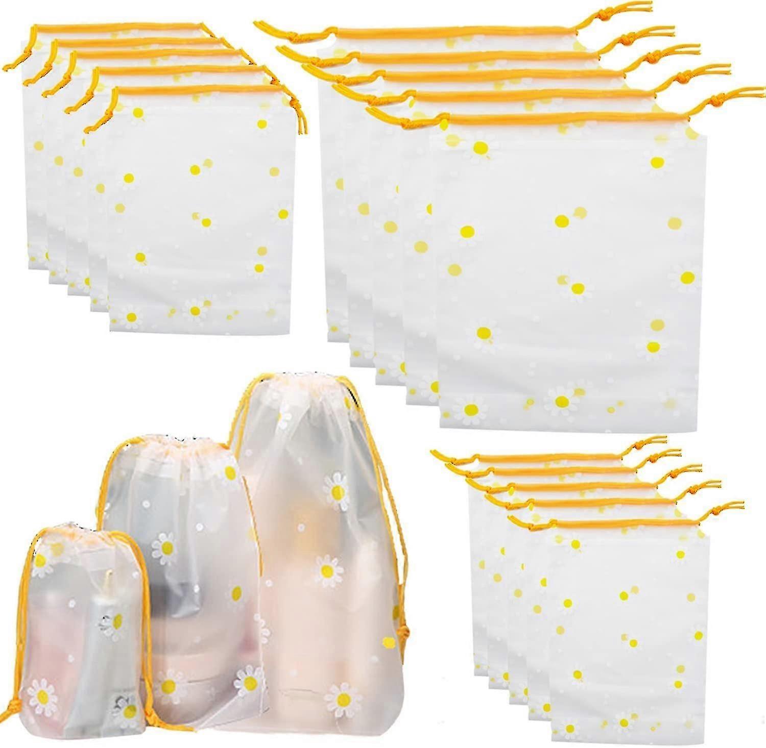 Pack Of 20 Pack Bags Waterproof Drawstring Shoe Bag Laundry Bag Travel Pack Bags