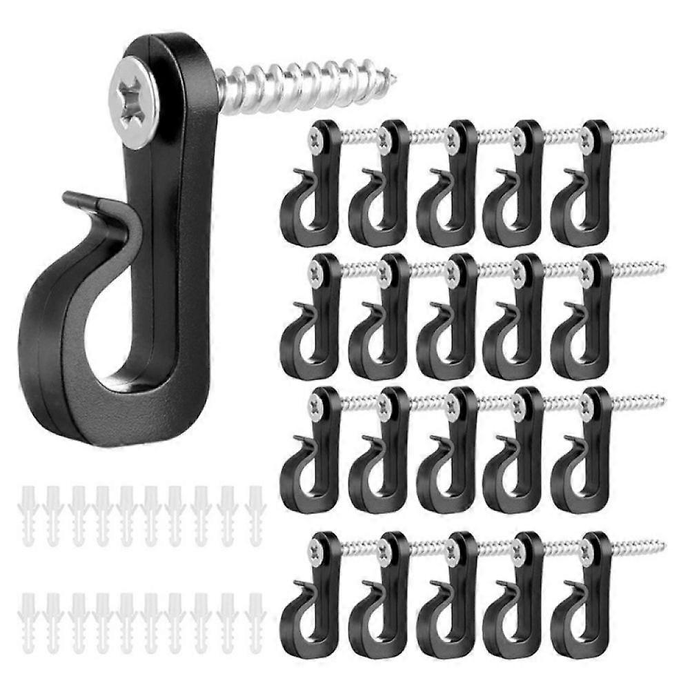Q Hanger Hooks for String Lights, Christmas with Screw Indoor Outdoor Light Hook