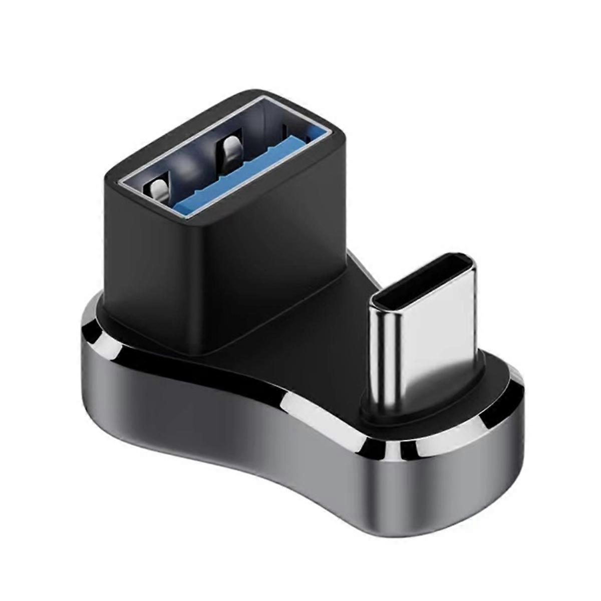 180 Degree Angle USB C Adapter for Accessories,C-A 10G 36W