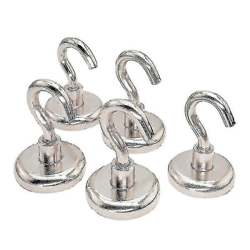 Superior Strength NdFeB Magnetic Hooks 5-Piece Storage Hooks