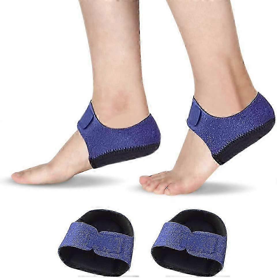 2 Heel Protectors For Plantar Fasciitis And Achilles Tendonitis With Soft Silicone Heel Pads