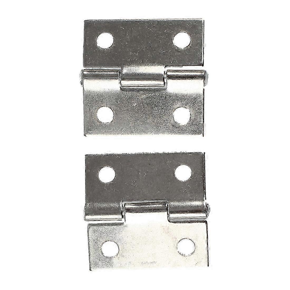 Gray Metal 1" Small Butt Hinge 2 Pcs for Cabinet Drawer