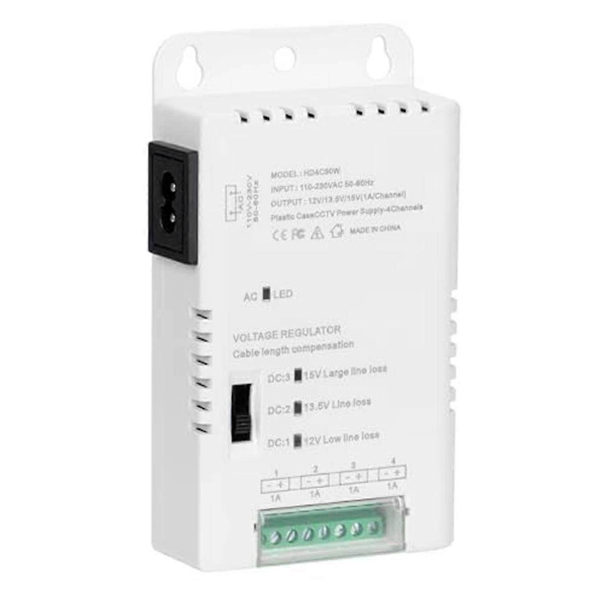 90V-264VAC Input to 12V-13.8-15VDC Output 4 Channel, HD4C50W