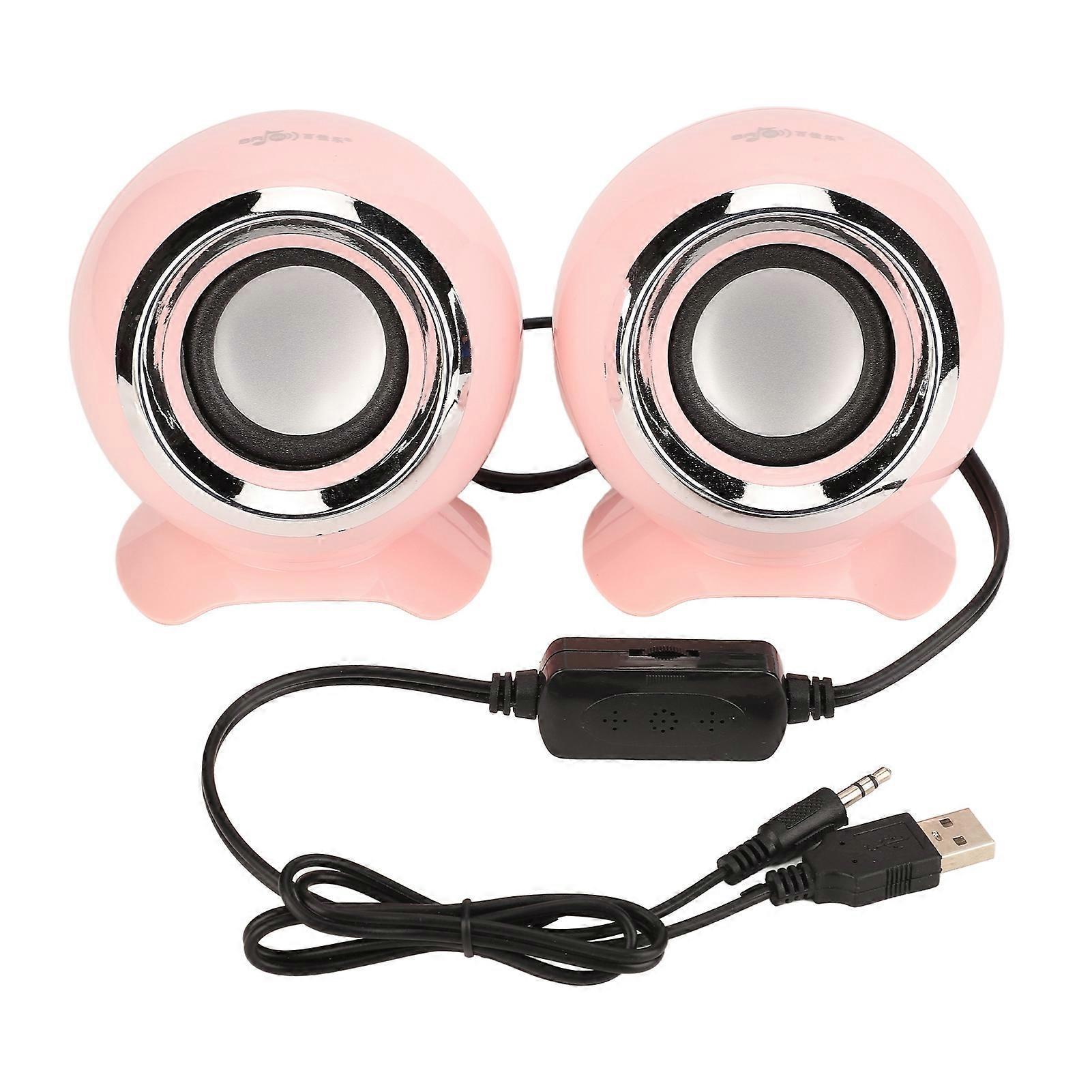 USB Computer Speaker 3.5mm Interface USB 5V Input Stereo Surround Sound Speakers for USB Laptop PC