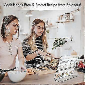 Transparent Cookbook Stand for and Baking-Good Cooking