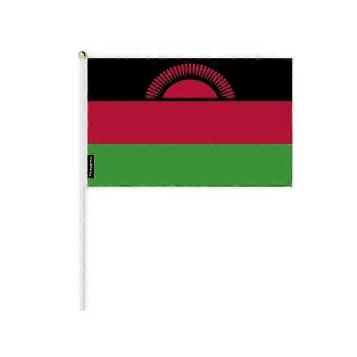 Mini Flag - Malawi - 30 x 45 cm - 100 pieces - Polyester - Double-sided - Multicolor