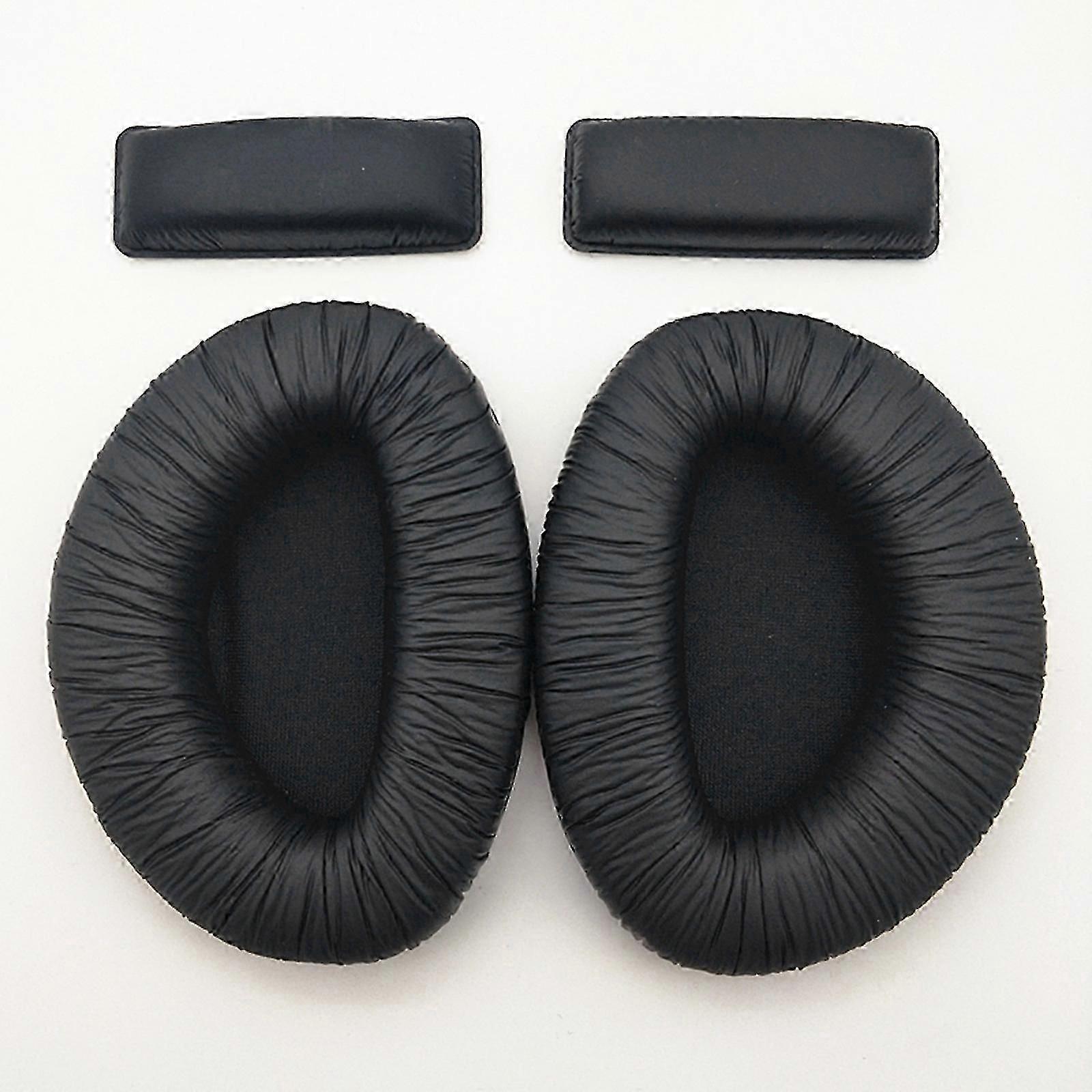 ブラックヘッドバンドカバー&イヤークッションパッド、ゼンハイザーRS170/HDR160/RS110に対応