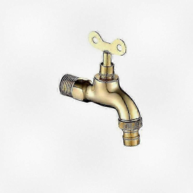 Vintage Outdoor Faucet with Full Copper Construction and Anti-theft Key Switch for Slow Opening Mechanism