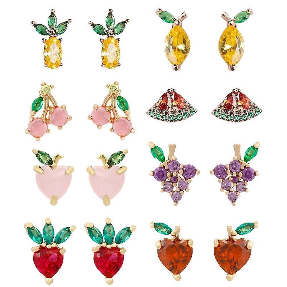 Earrings Studs with Fruit Details, Combining Style and Comfort for Wear