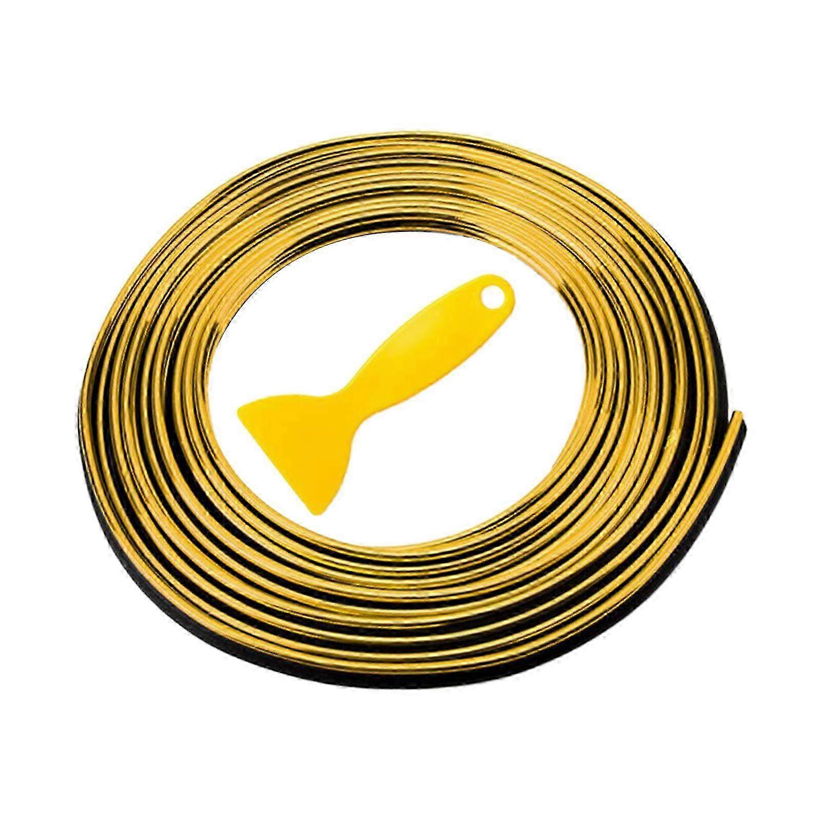 Universal Bil Interiør Støbning Trim 5M-farve: Guld 5M
