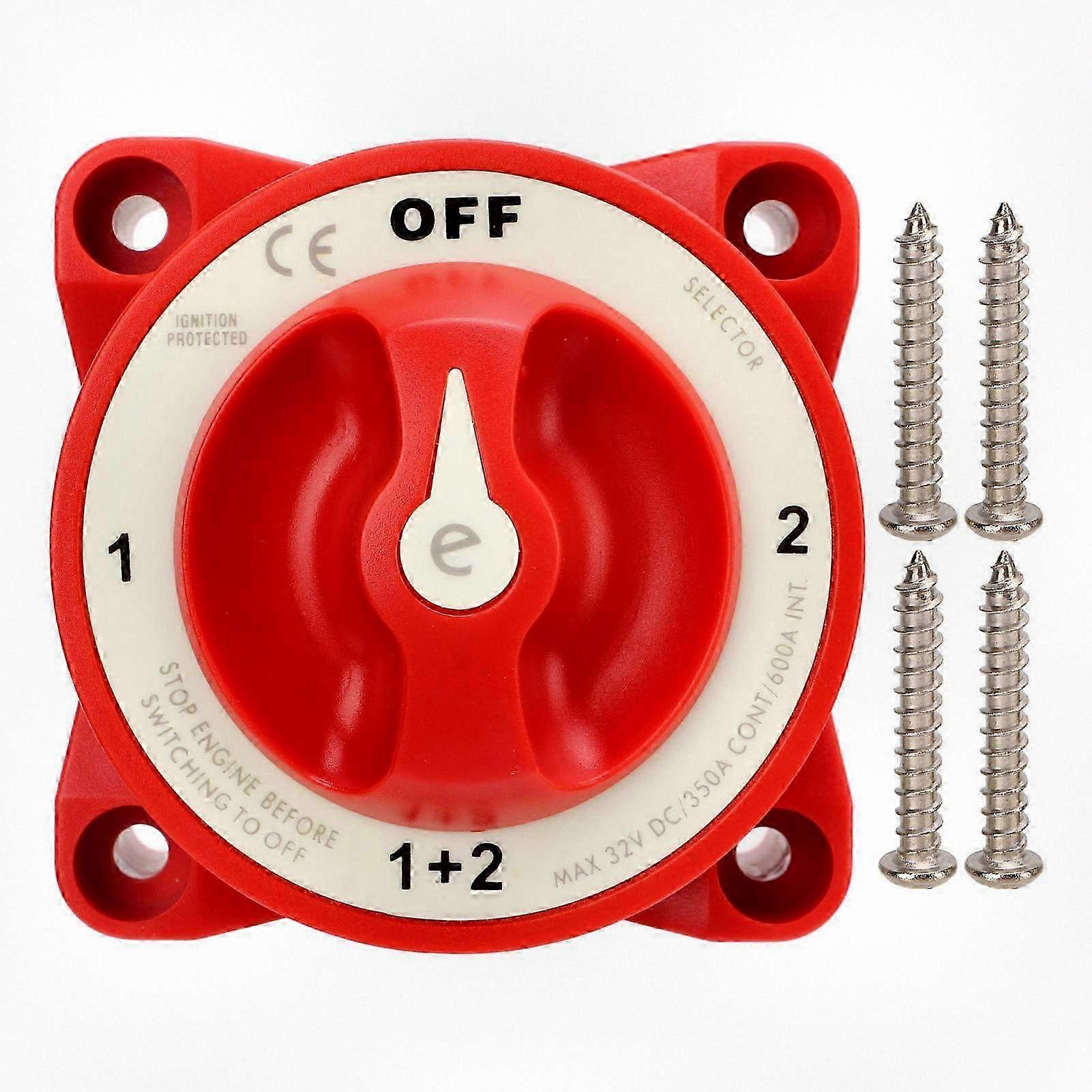 Power Disconnect Switch with 4 Gear Positions, Ideal for Boat, Yacht, RV Use, Provides Effective Isolation and Safe Operation