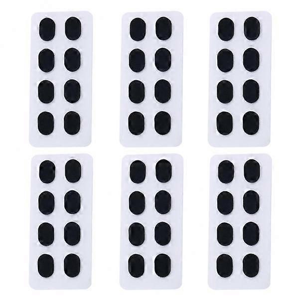5x24 Pair Anti-slip Soft Nose Pads Stick on for Eyeglasses Glasses Black 1.5mm