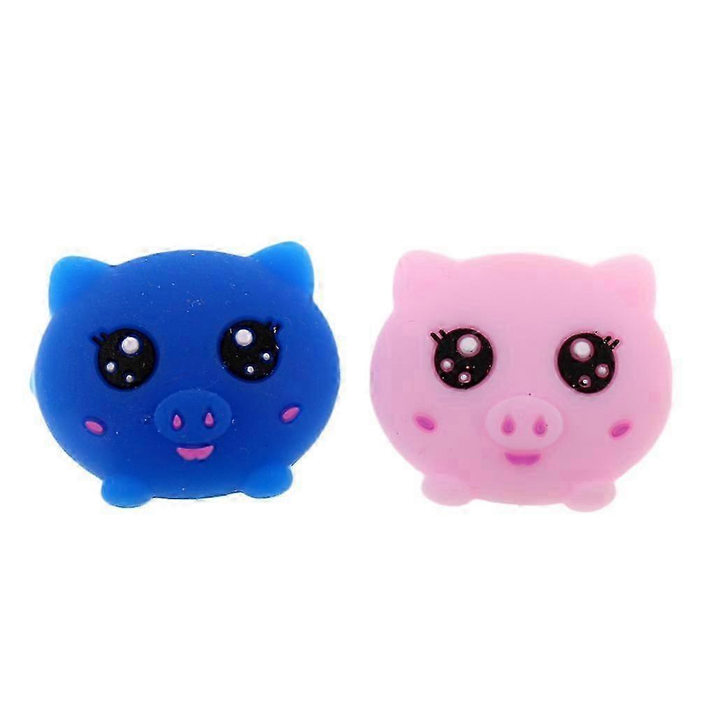 2 Pcs Tennis Racquet Vibration Dampener Shock Absorber - 2 Pig Pattern