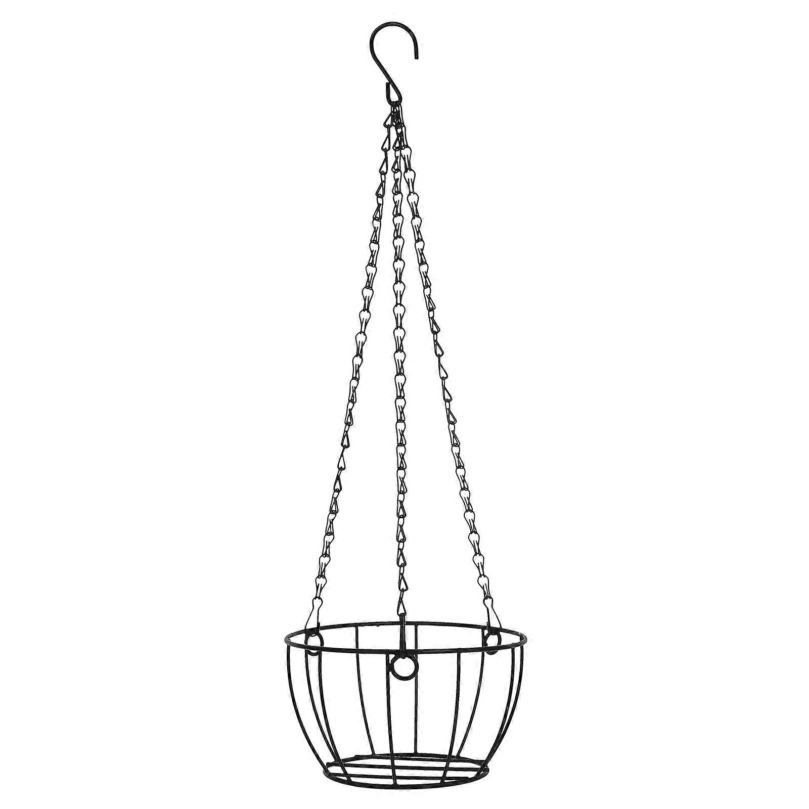 Here's a refined and professional product description for your **Metal Hanging Flowerpot Basket with Chain**:
 
### **Metal Hanging Flowerpot