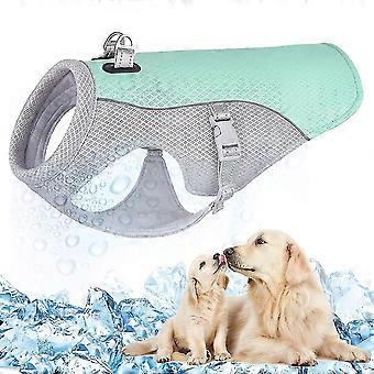 Hond Koelvest Verstelbare Zomerjas voor Buiten Wandelen Wandelen Kamperen - Blauw