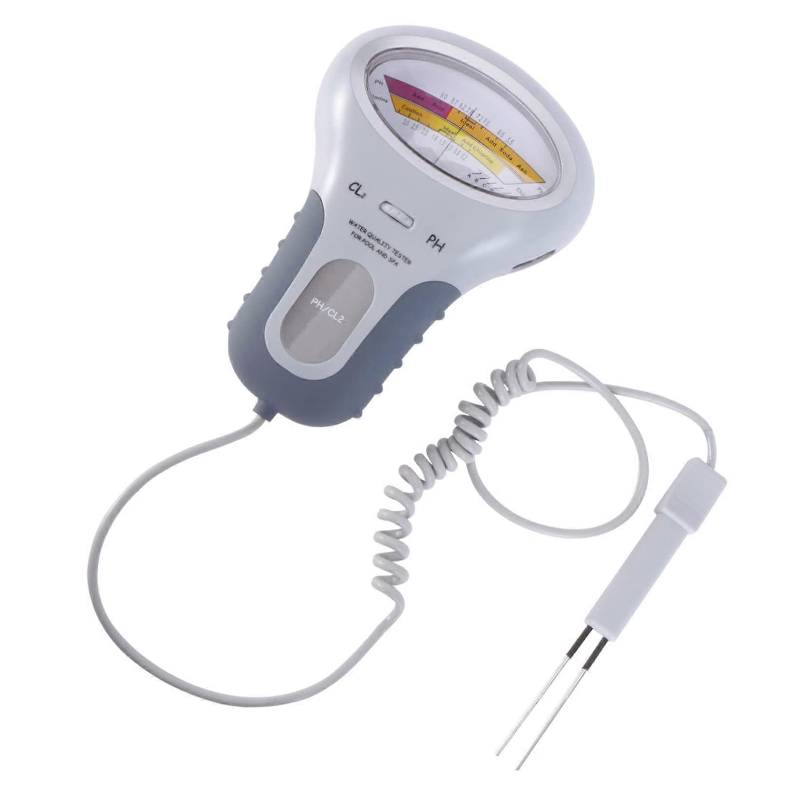 Water Quality Tester, Digital PH Meter, PPM Meter, Residual Chlorine Detector, White Spa Kit