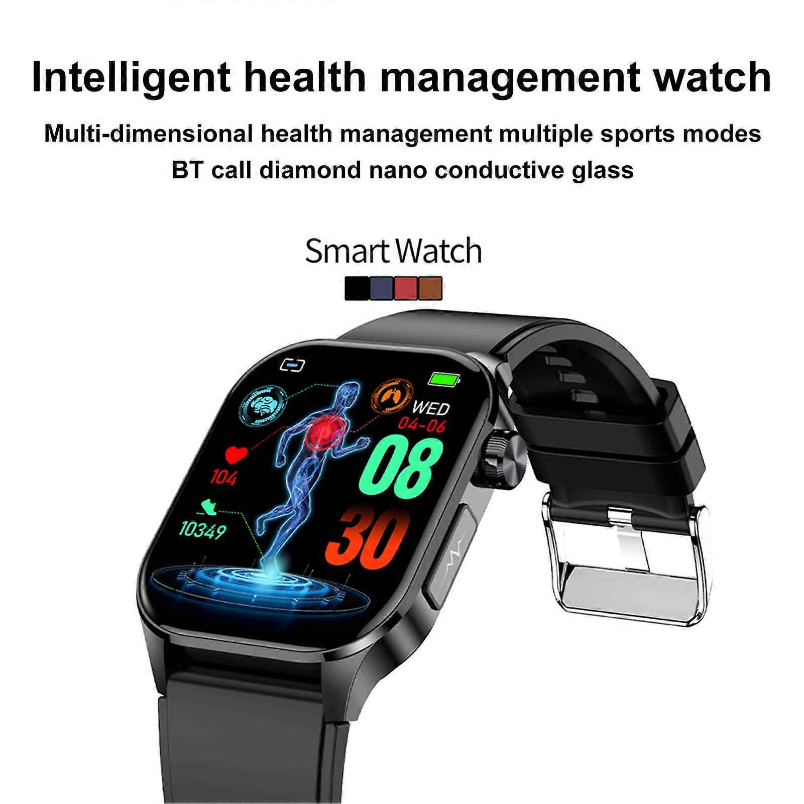 Smart Watch 2.04-Inch AMOLED Display, Health Monitoring, IP68 Waterproof, SOS Function