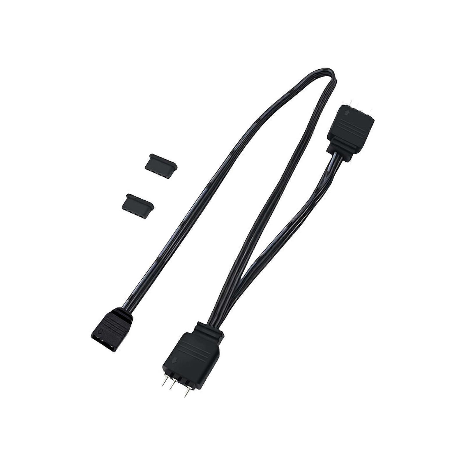 5V 3 Pin ARGB Extension Splitter Cable 5V 1 Female to 2 Male 3 Pin ARGB Adapter Cable For Computer ARGB Synchronization