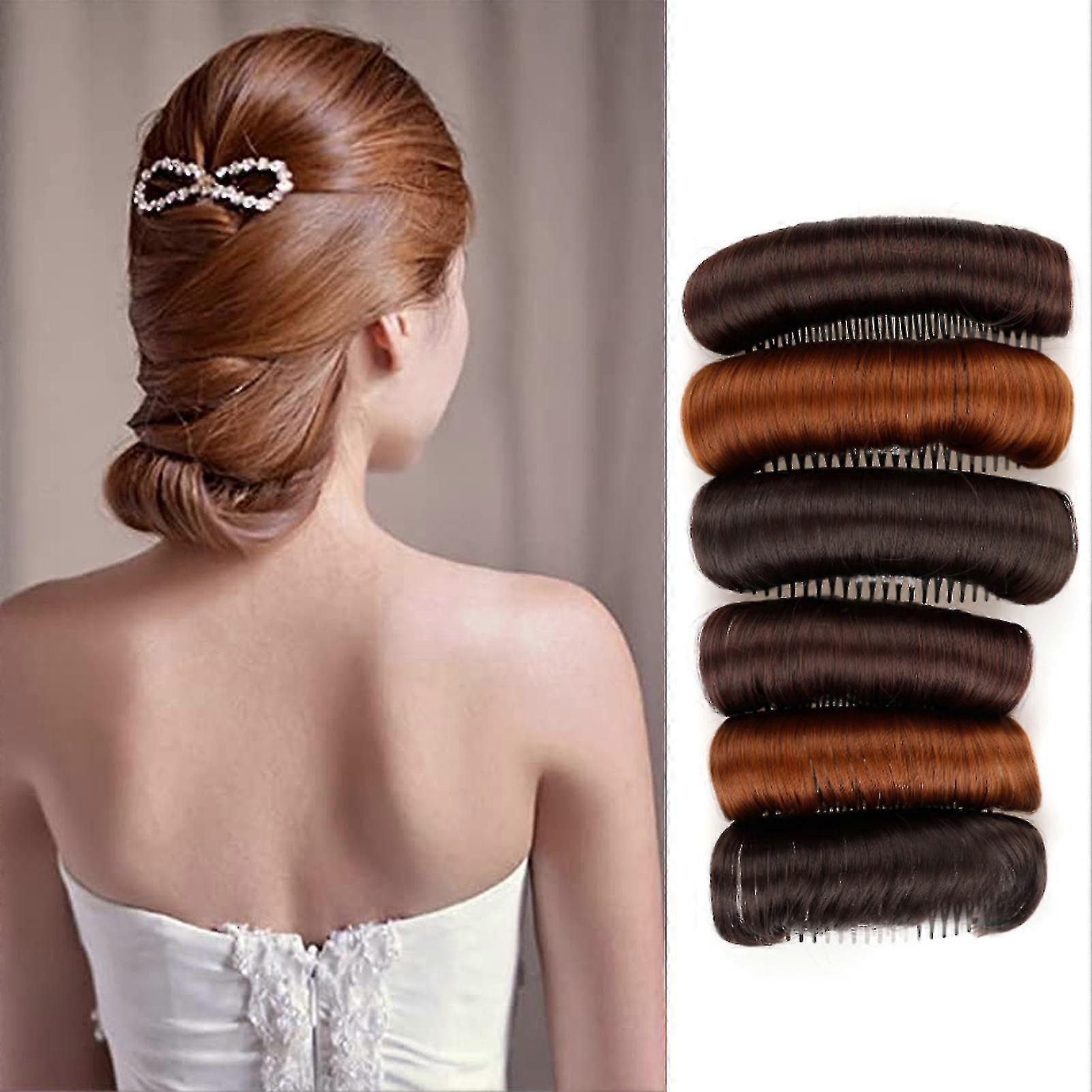 Wig Cushion Stable Comfortable High Temperature Fiber Insert Comb Invisible Fluffy Hair Pad For Female