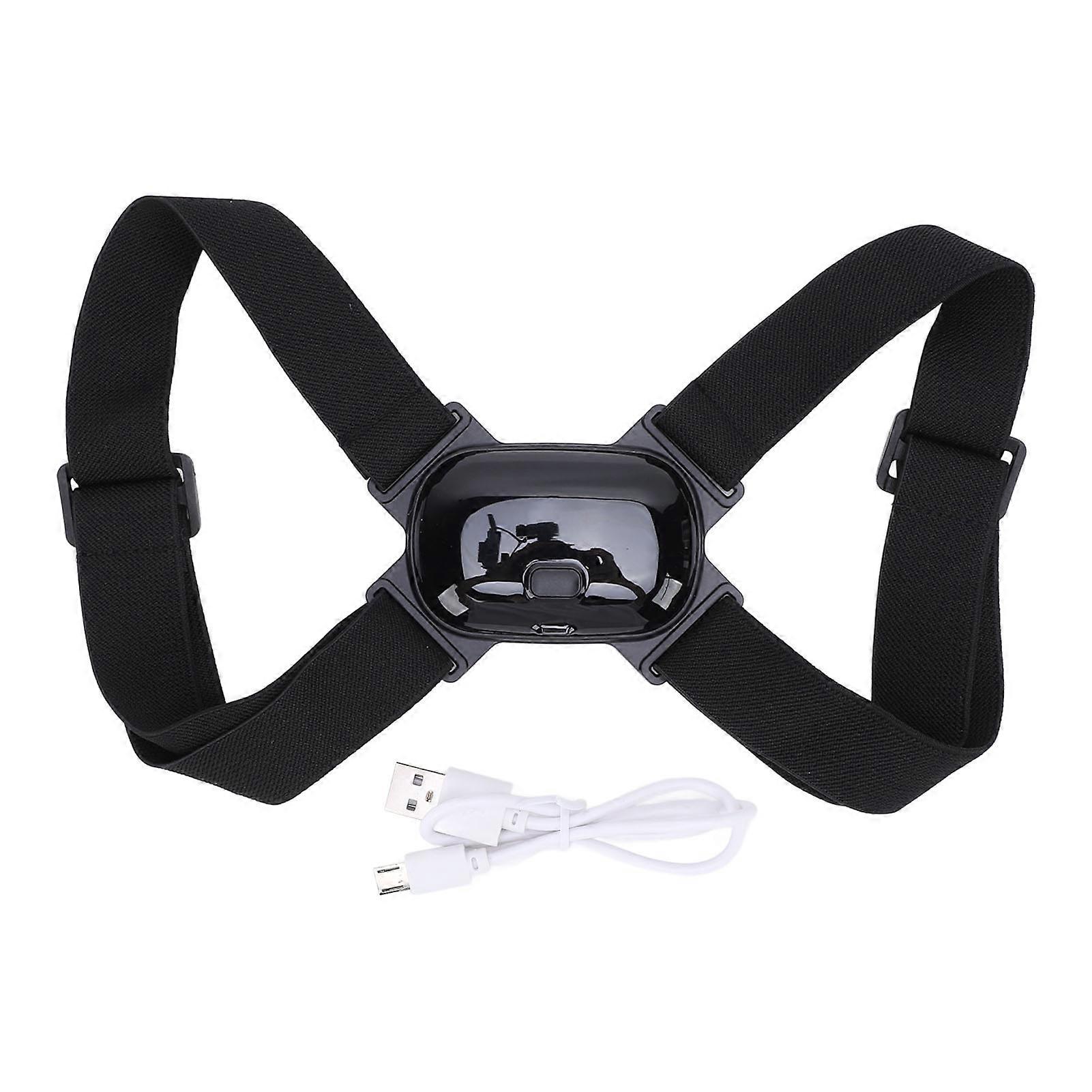 Posture Corrector Adjustable High Elasticity Nylon Belt Hunckback Correction Belt for Kids Study Relaxation Activities Black 